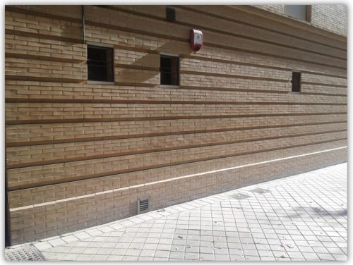 limpieza de graffitis ladrillo -después
