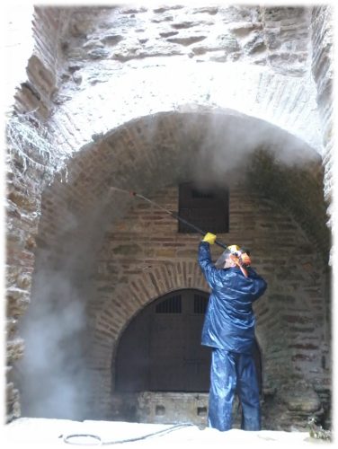 Aljibe San Cristobal - Proceso de limpieza